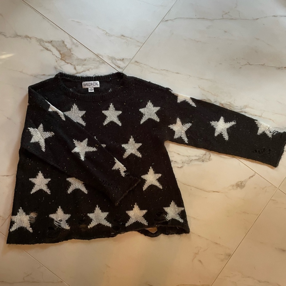 Wildfox distressed sweater